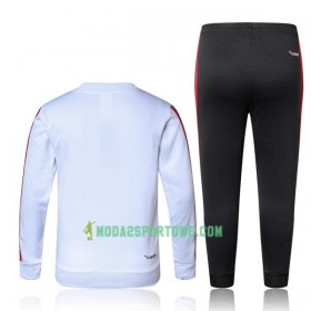 Dziecięcy AC Milan Komplet Bluzy Treningowe 2017-18 Biały